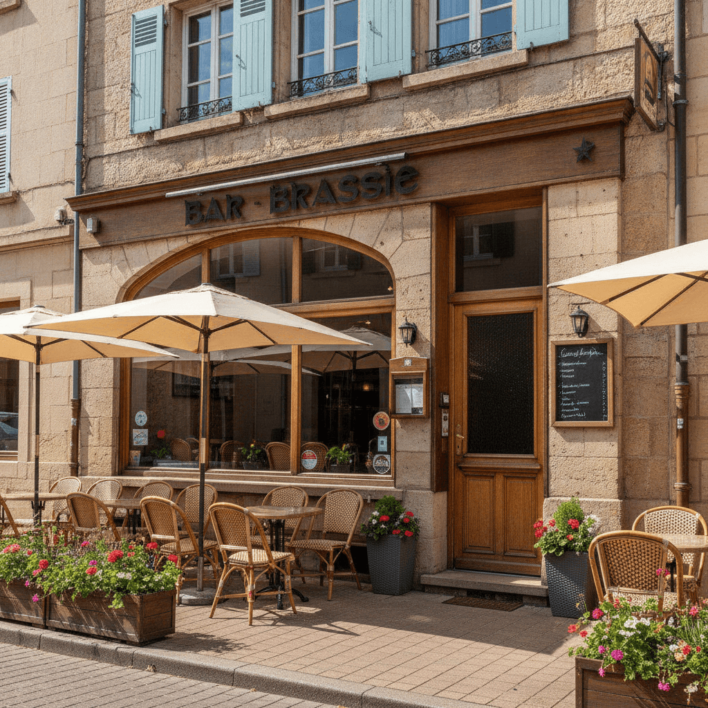 Bar-brasserie 120m² à Marckolsheim : terrasse - licence IV