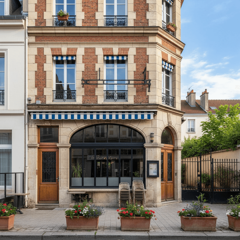 Murs et fonds 362m² à L'Haÿ-les-Roses : terrasse - extraction - Image 1