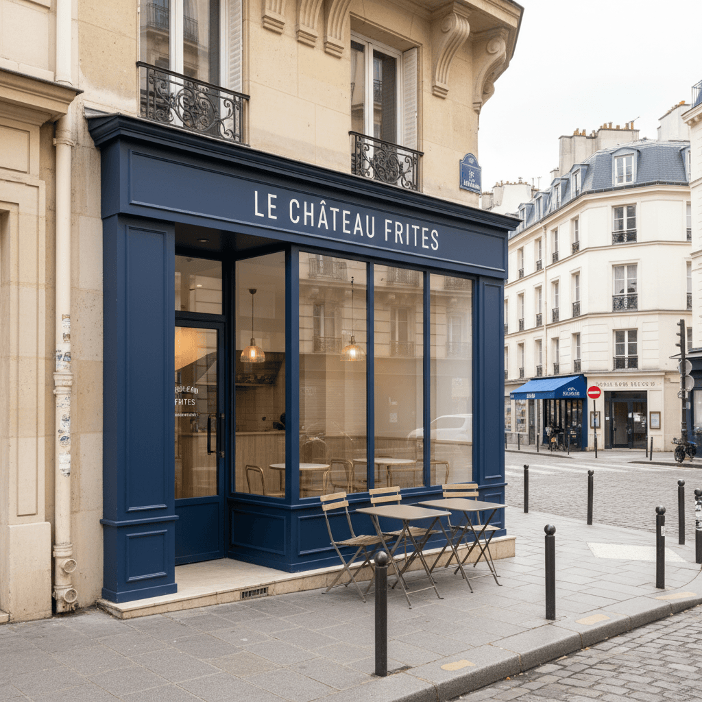 Fast-food 12 couverts à Paris : licence IV - extraction