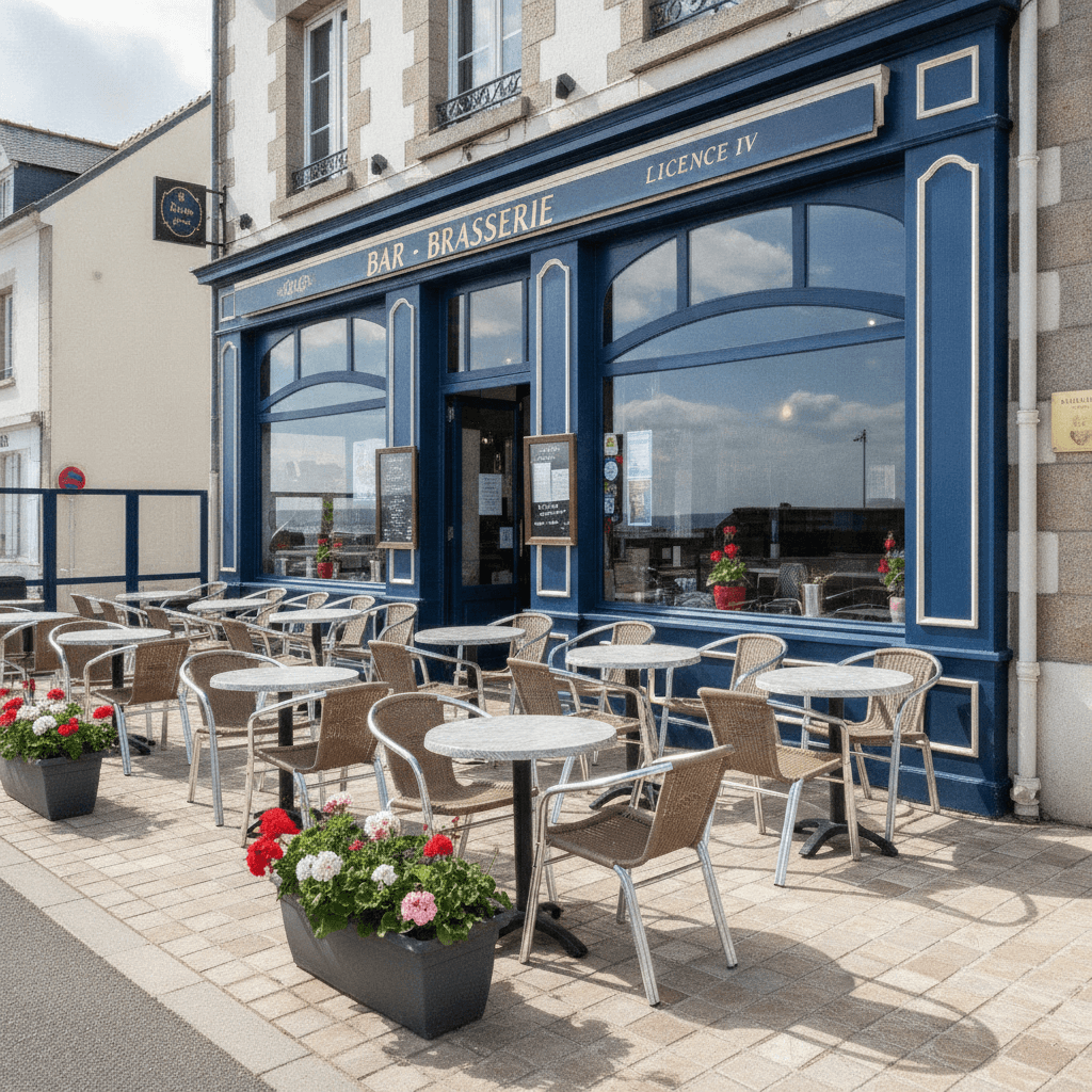 Bar-brasserie à Lancieux : terrasse - licence IV - Image 1