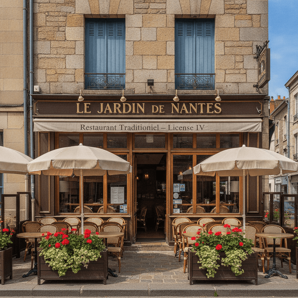 Restaurant 190m² à Nantes : terrasse - licence IV - Image 1