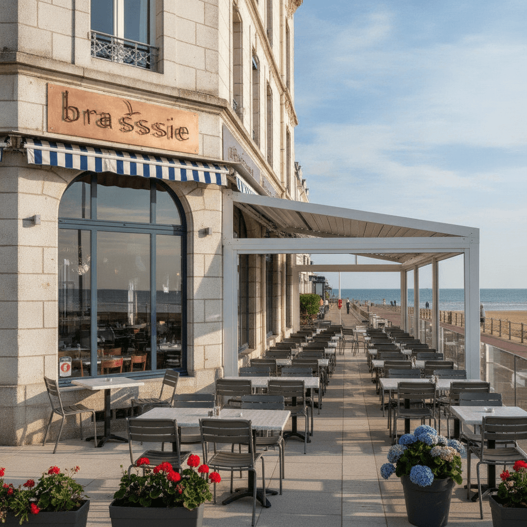 Bar-brasserie à La Rochelle : terrasse - extraction