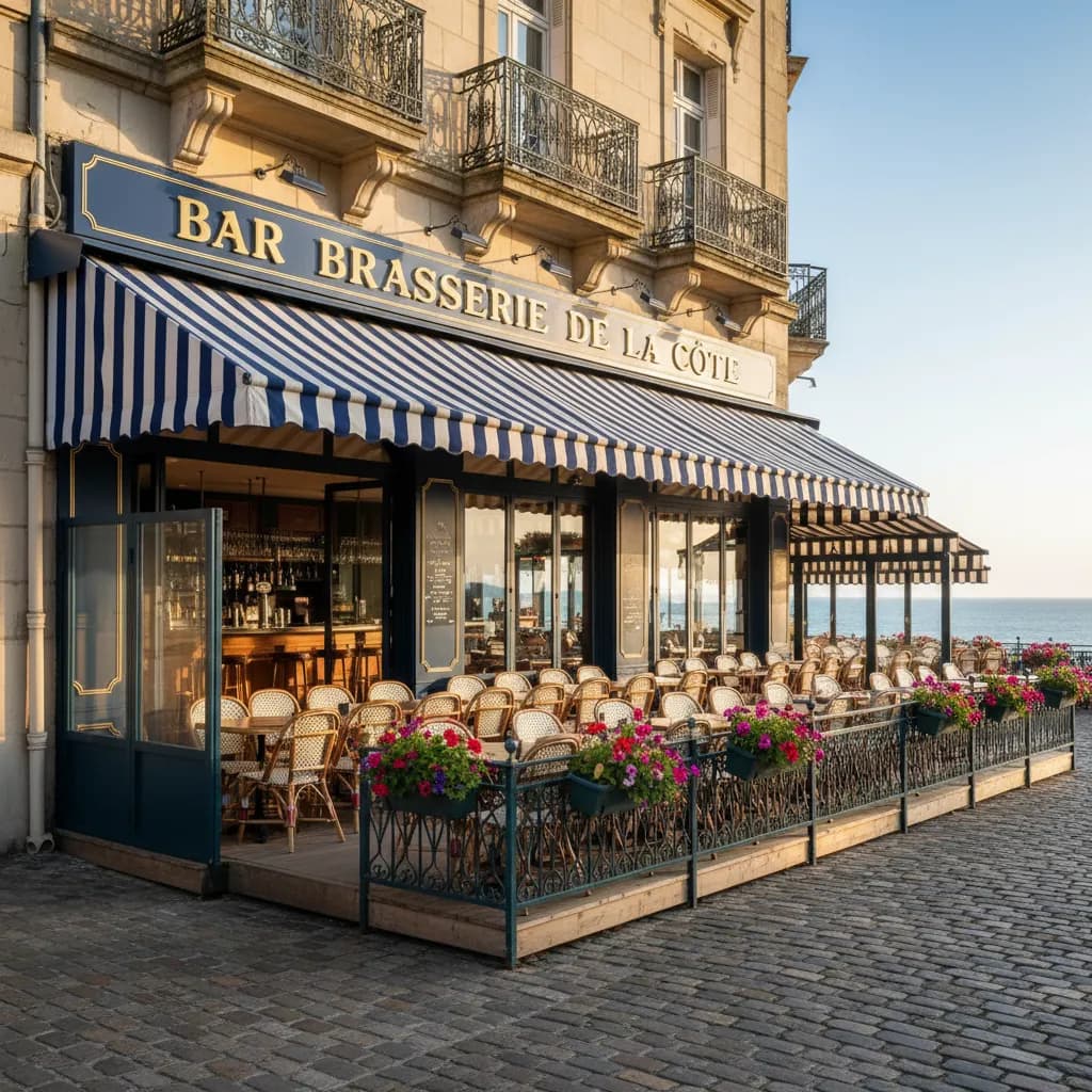 Bar-brasserie à Nantes : terrasse - Image 1