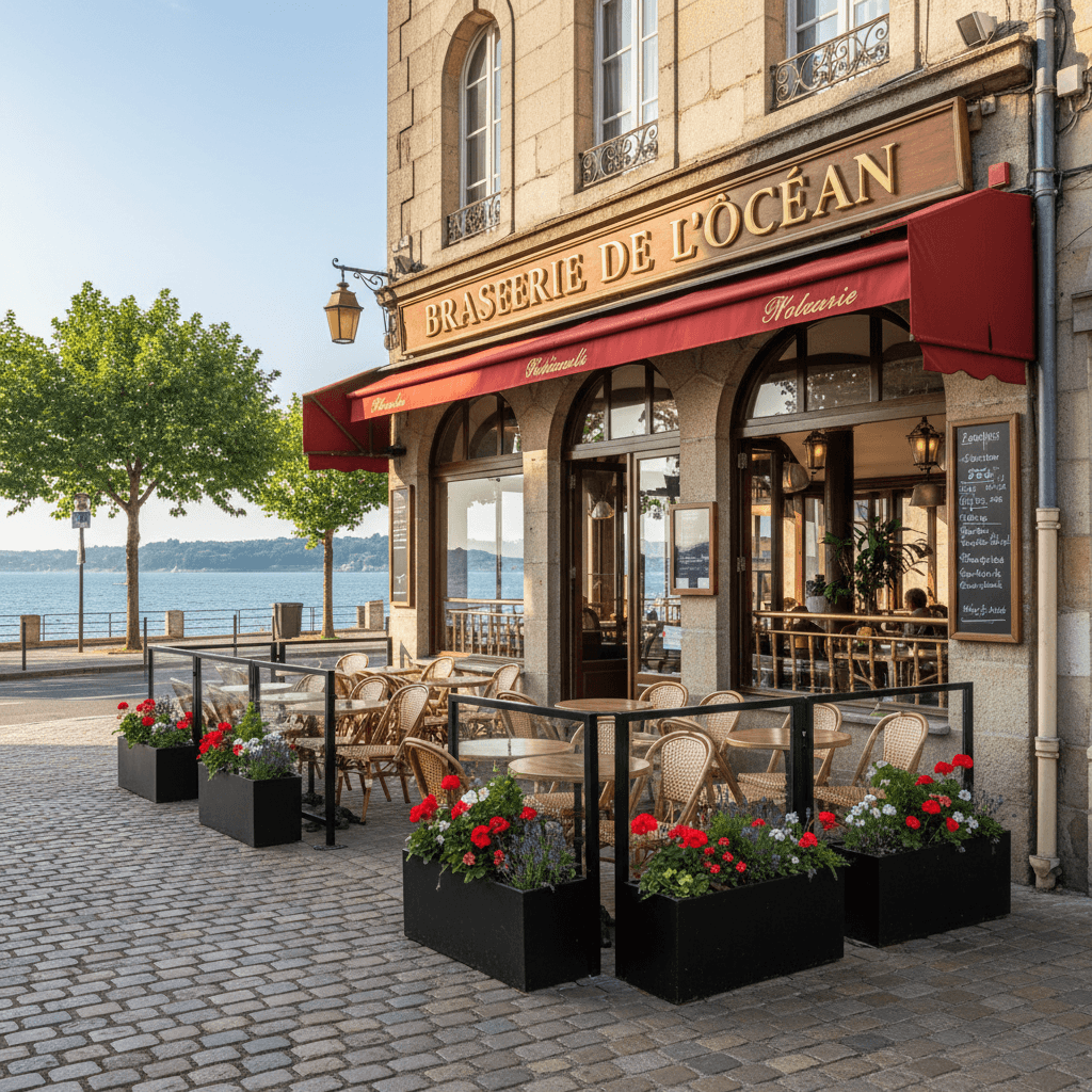 Bar-brasserie à Quimper : terrasse - licence IV - Image 1