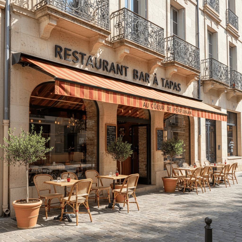 Restaurant 220m² à Perpignan : terrasse - licence IV - Image 1