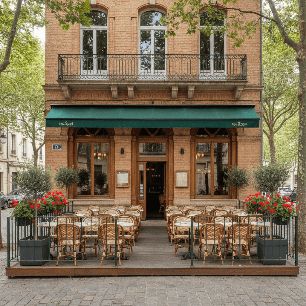 Restaurant 220m² à Toulouse : terrasse - licence IV - Image 1