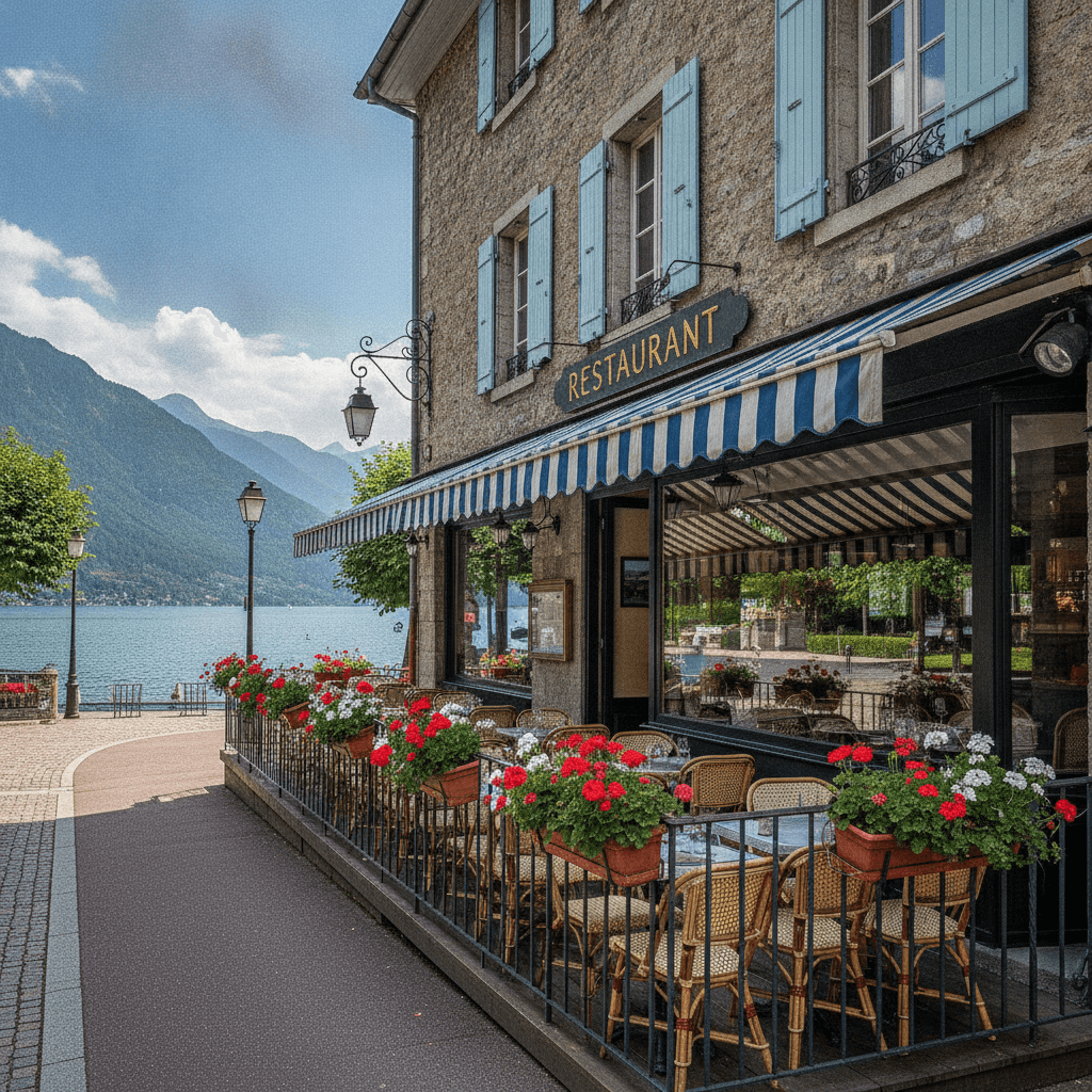 Restaurant 80m² à Annecy : terrasse - licence IV - Image 1