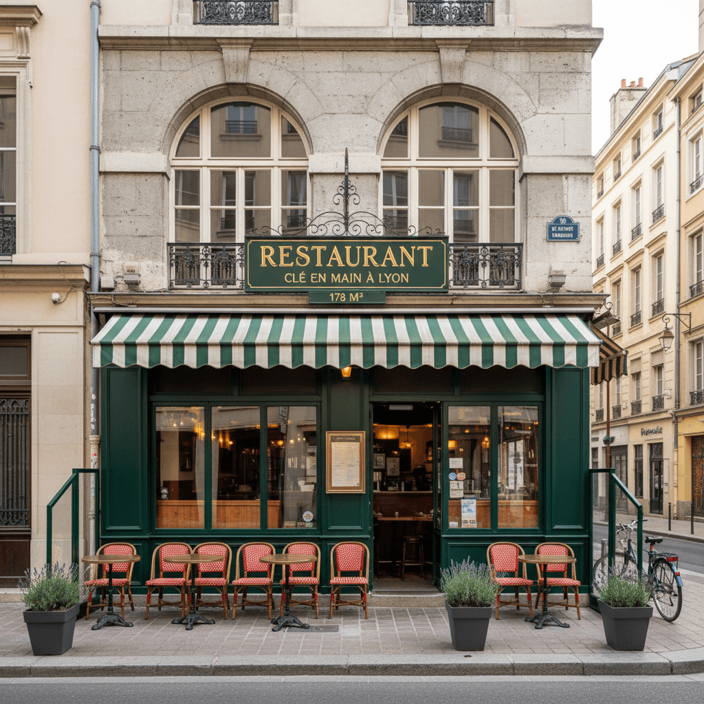 Restaurant clé en main à Lyon, 178 m²
