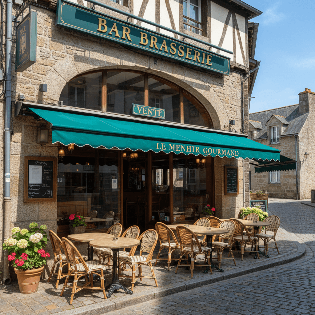 Bar-brasserie à Quimper : terrasse - licence IV - Image 1