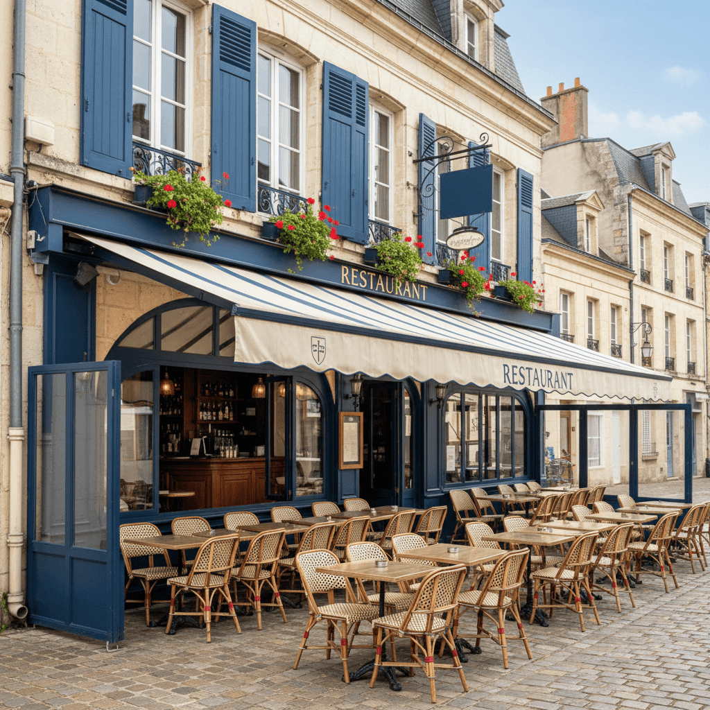 Restaurant 200m² à Blois : terrasse - extraction - Image 1