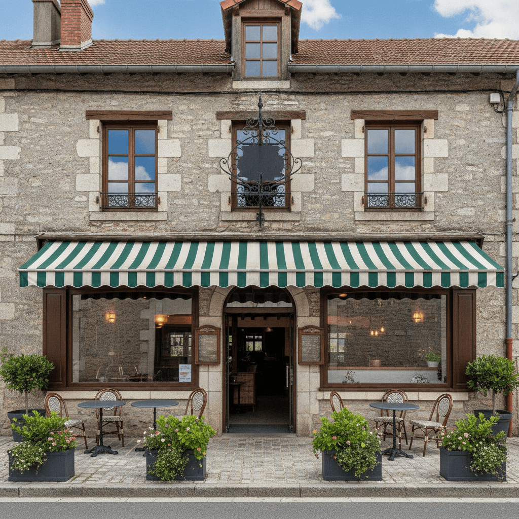 Bar-brasserie à Oytier-Saint-Oblas : terrasse - licence IV - Image 1
