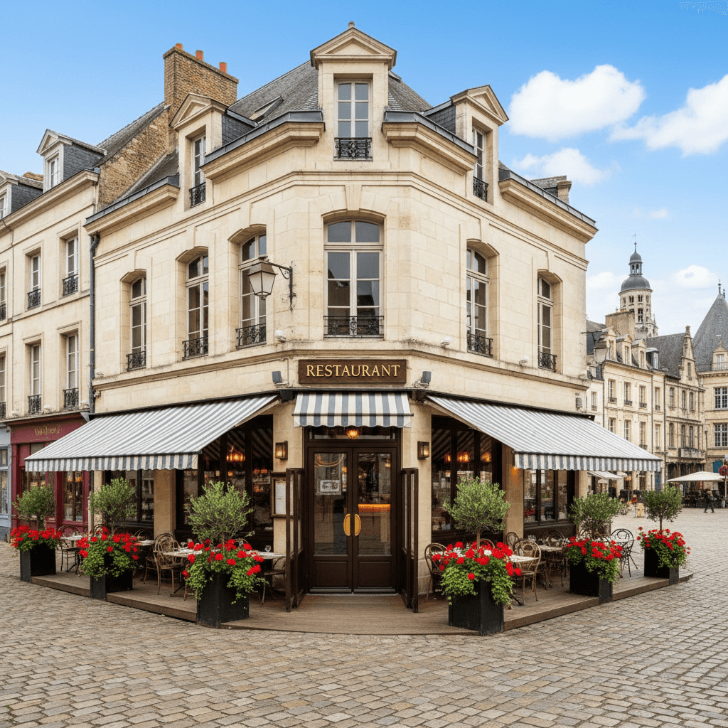 Restaurant 120m² à Arras : terrasse - licence IV - Image 1