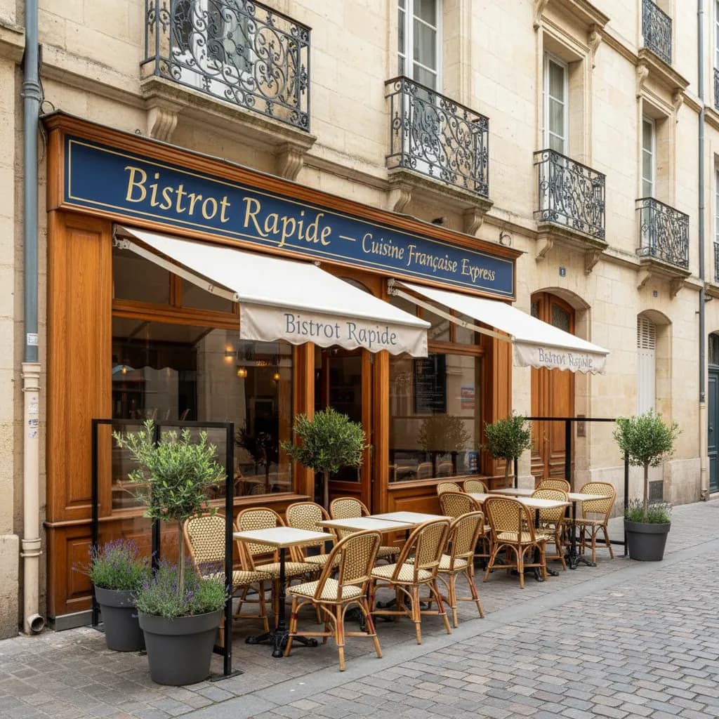 Fast-food 45m² à Bordeaux : terrasse - cuisine équipée - Image 1