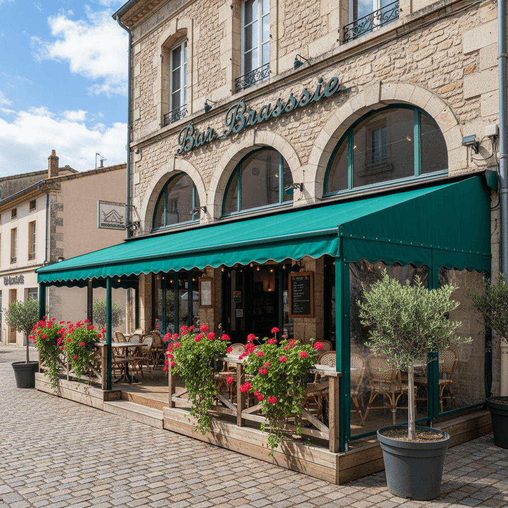 Bar-brasserie 300m² à Alès : terrasse - licence IV - Image 1