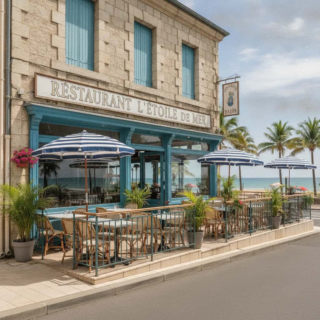 Restaurant 200m² à Kourou : terrasse - cuisine équipée