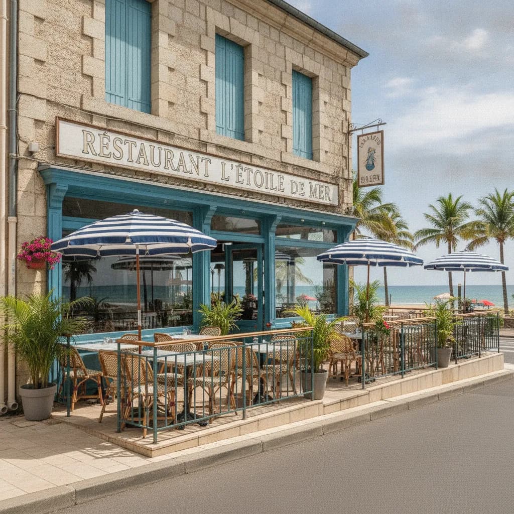 Restaurant 200m² à Kourou : terrasse - cuisine équipée - Image 1