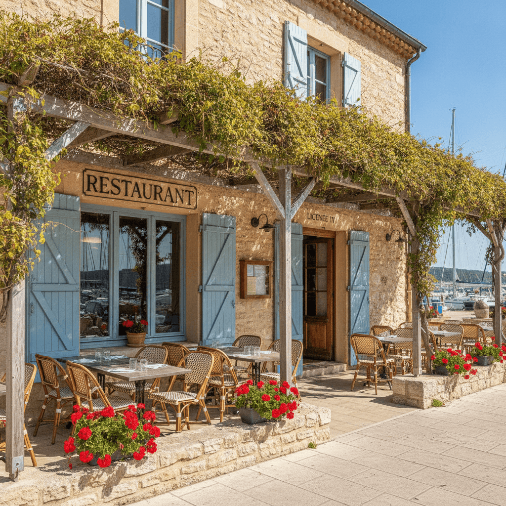 Restaurant à Carqueiranne : terrasse - licence IV - Image 1