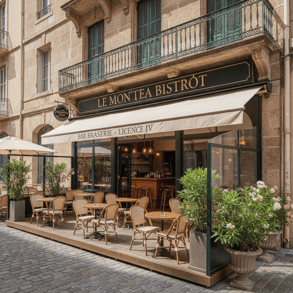 Bar-brasserie 260m² à Bastia : terrasse - licence IV - Image 1