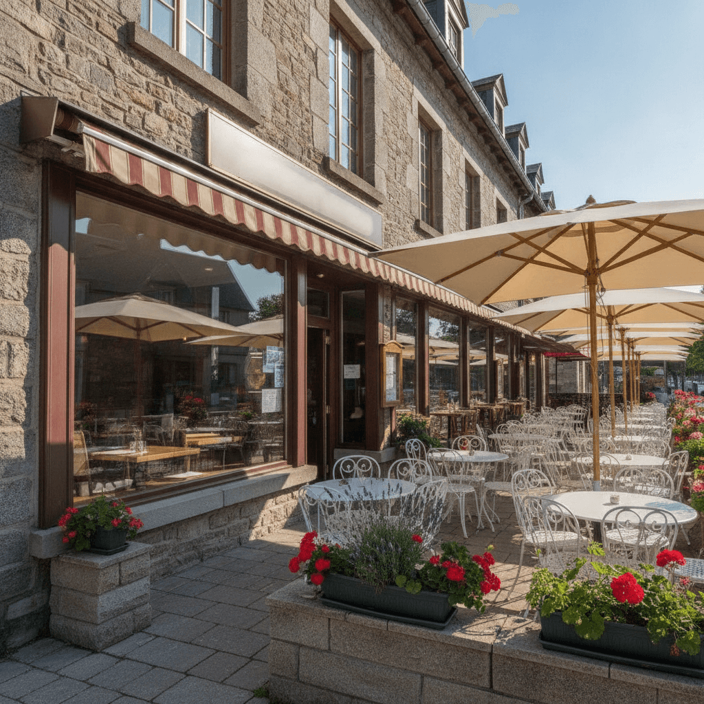 Restaurant à Laval : terrasse - extraction - Image 1