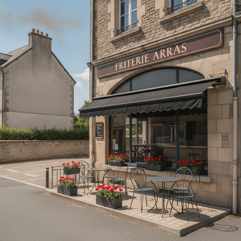 Fast-food 40m² à Arras : terrasse - parking