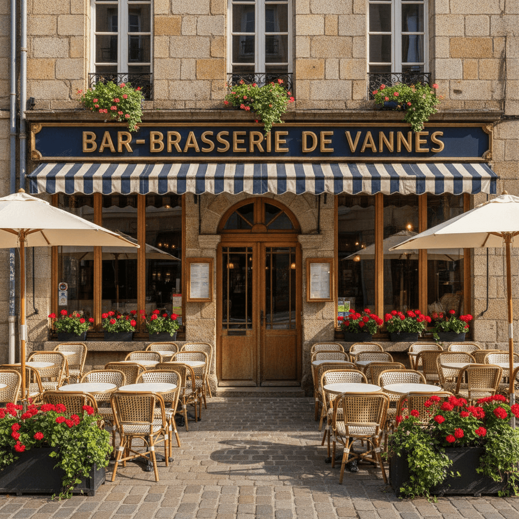 Bar-brasserie 218m² à Vannes : terrasse - licence IV - Image 1
