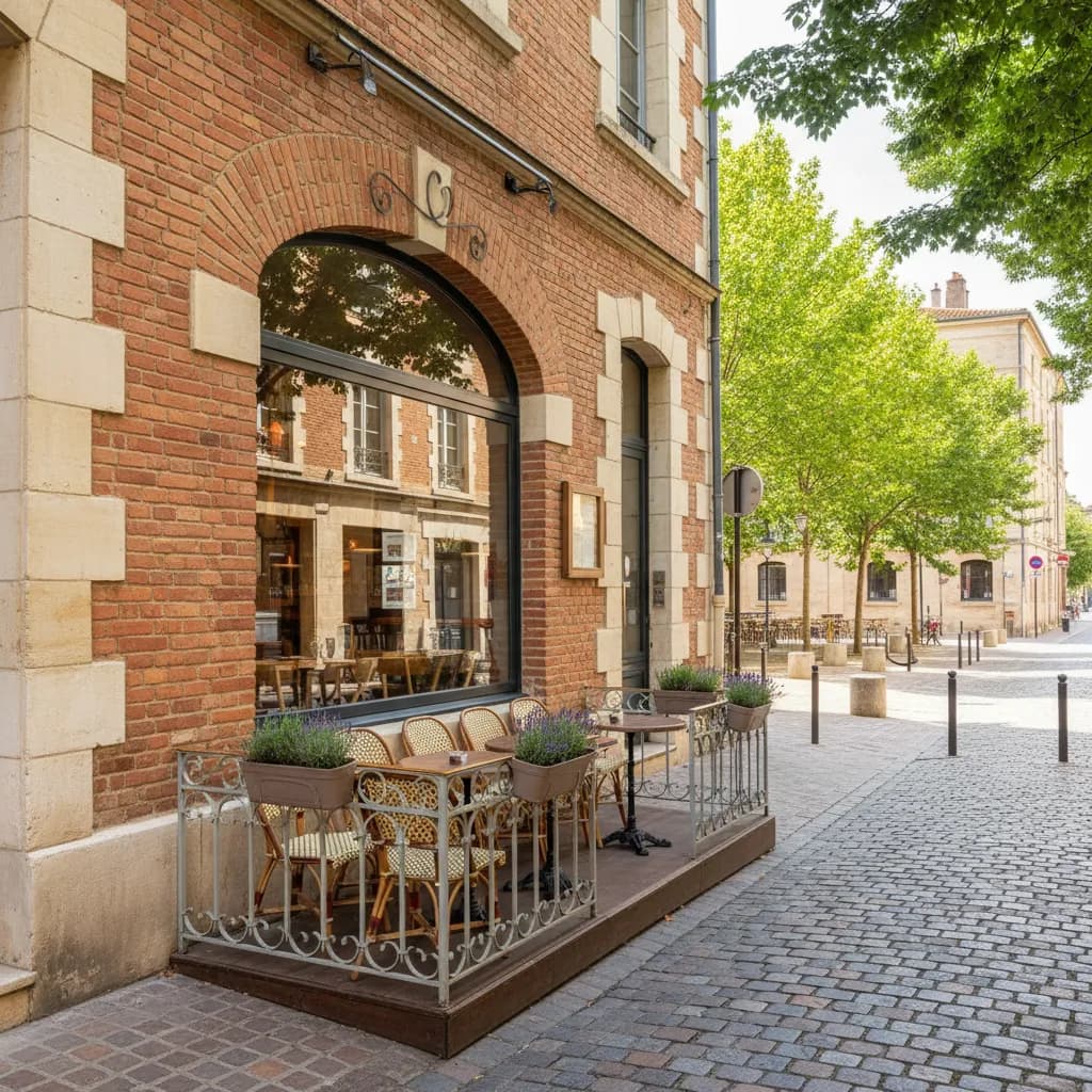 Restaurant 109m² à Toulouse : terrasse - Image 1