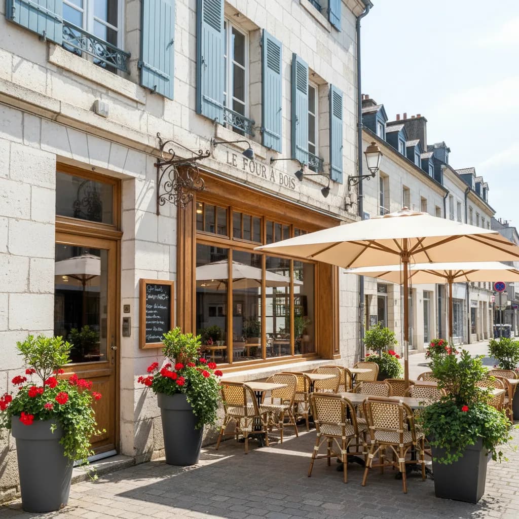 Restaurant 140m² à Angers : terrasse - extraction - Image 1