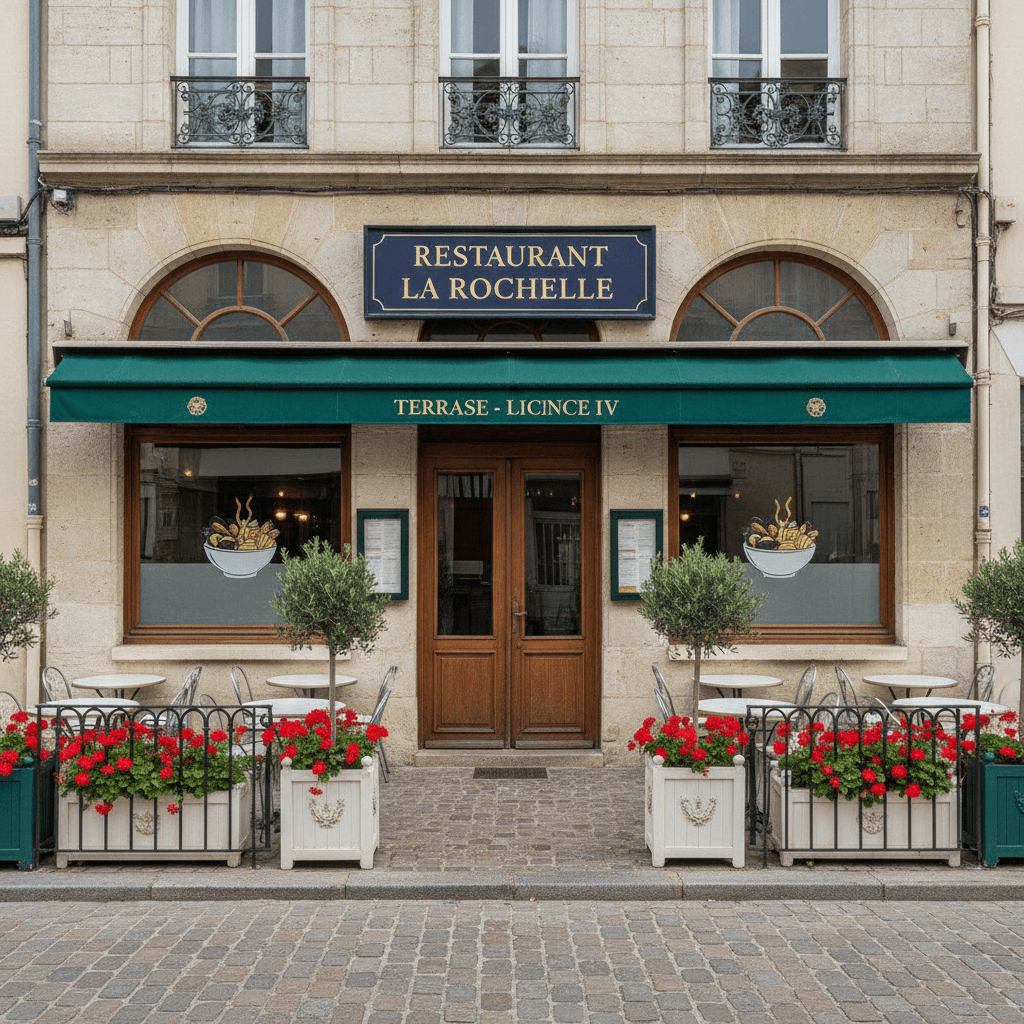 Restaurant à La Rochelle : terrasse - licence IV