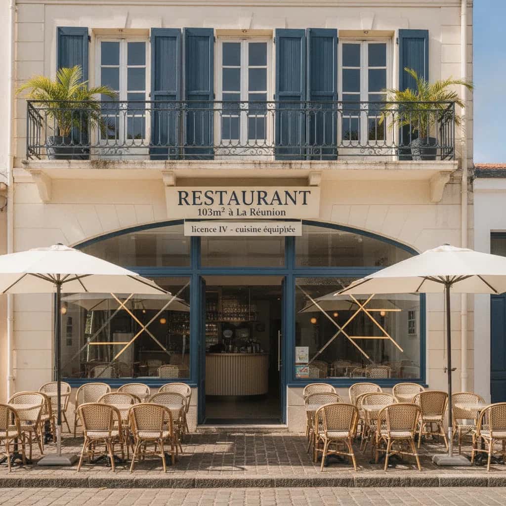 Restaurant 103m² à La Réunion : licence IV - cuisine équipée