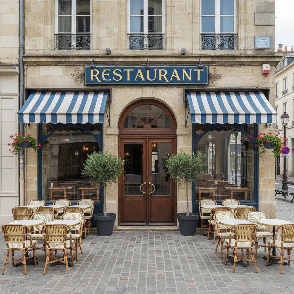 Restaurant 140m² à Angers : terrasse - cuisine équipée - Image 1