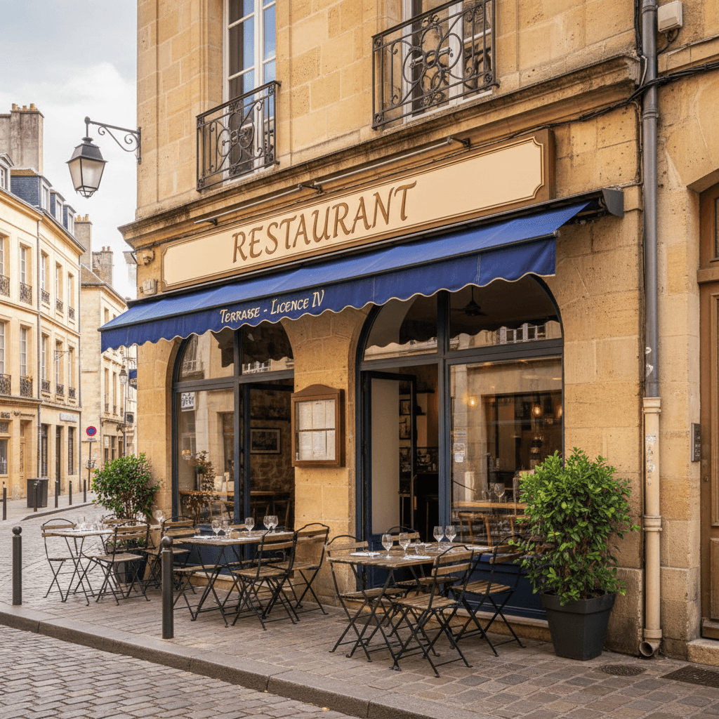 Restaurant 120m² à Bordeaux : terrasse - licence IV - Image 1
