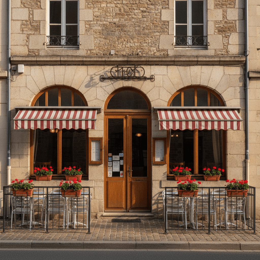 Restaurant à Le Malesherbois : terrasse - extraction - Image 1
