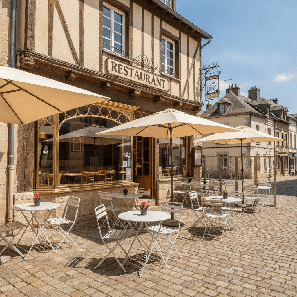Restaurant 90m² à Cassel : terrasse - licence IV