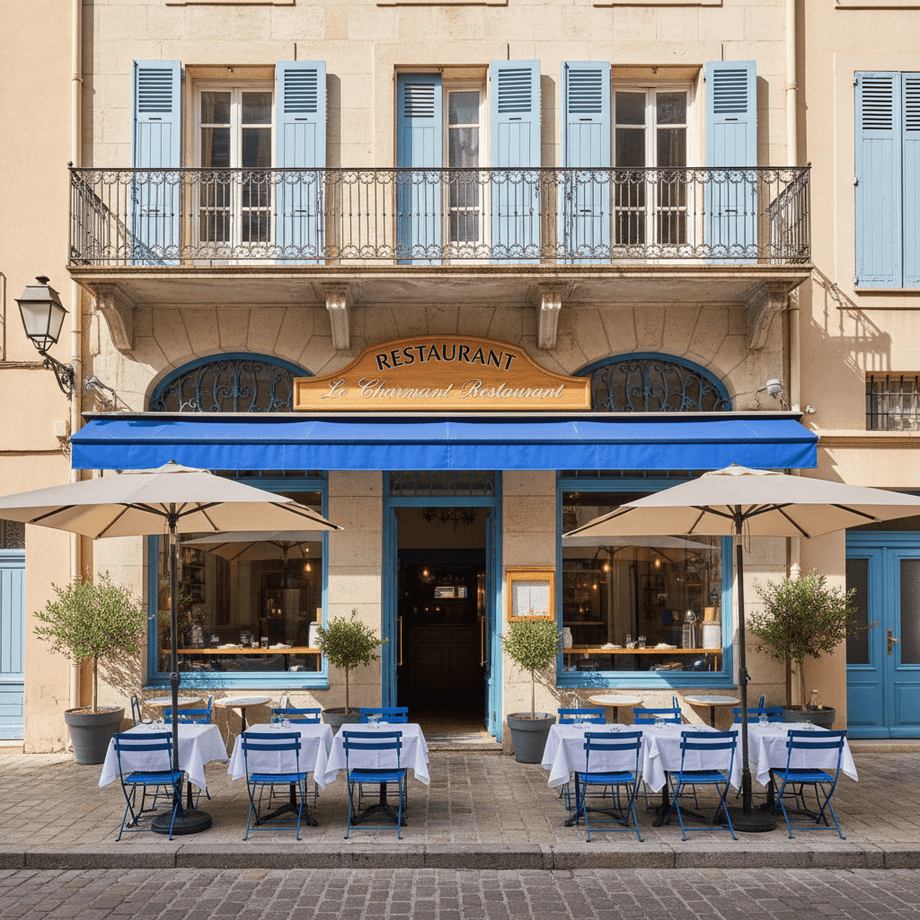 Restaurant à Villefranche-Sur-Mer : terrasse - licence IV - Image 1