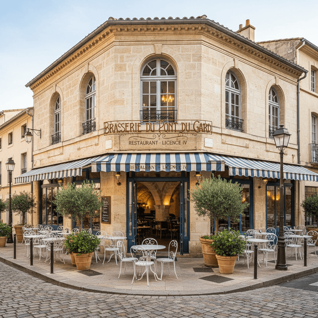 Restaurant à Nîmes : terrasse - licence IV - Image 1