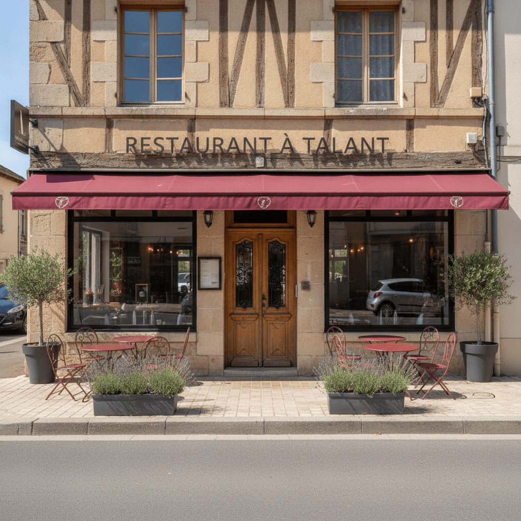 Restaurant à Talant : terrasse - extraction