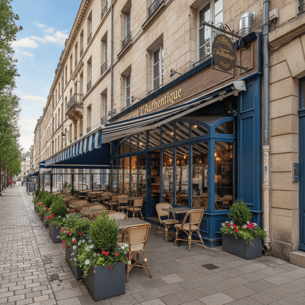 Restaurant 80m² à Caen : terrasse - extraction - Image 1