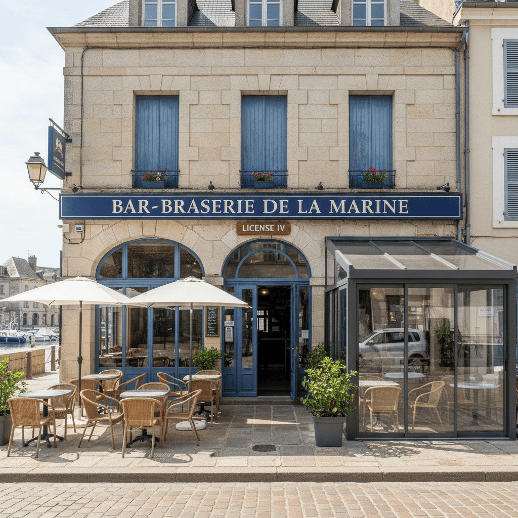 Bar-brasserie 145m² à Rochefort : terrasse - licence IV