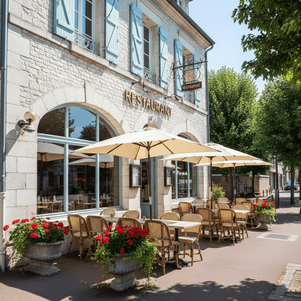 Restaurant 280m² à Lamorlaye : terrasse - extraction - Image 1