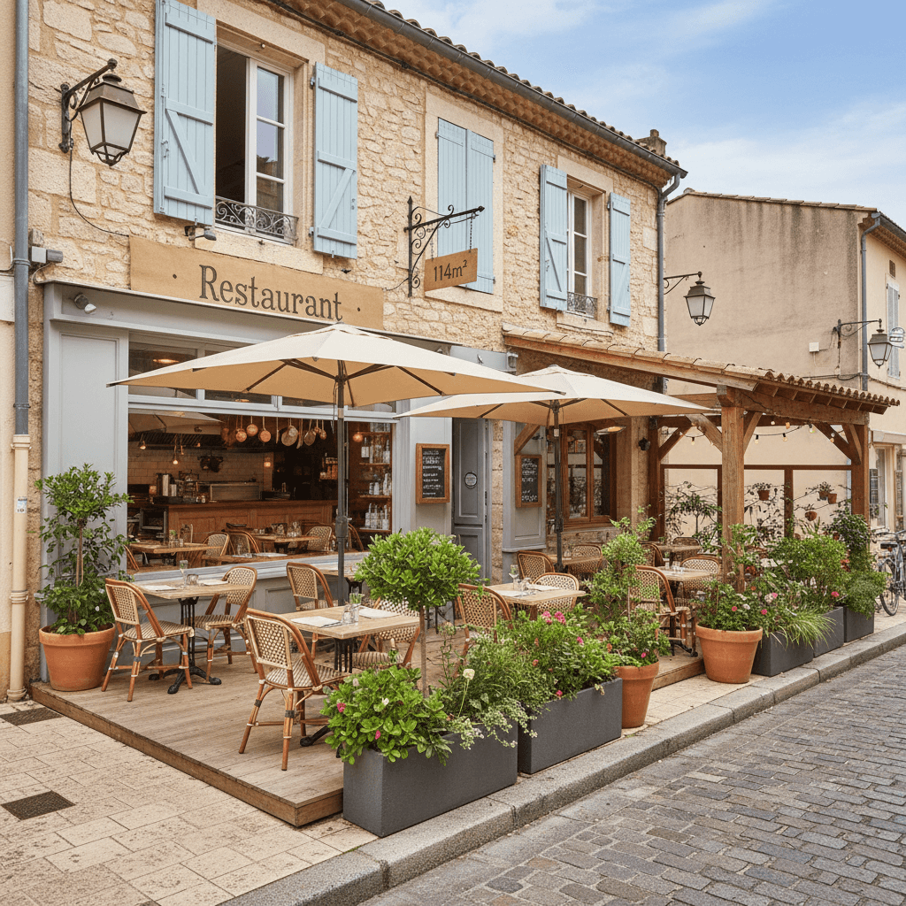 Restaurant 114m² à Saint-Jean-De-Védas : terrasse - licence IV