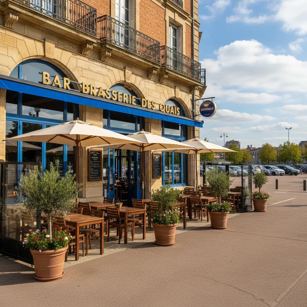 Bar-brasserie 200m² à Bordeaux : terrasse - licence IV - Image 1