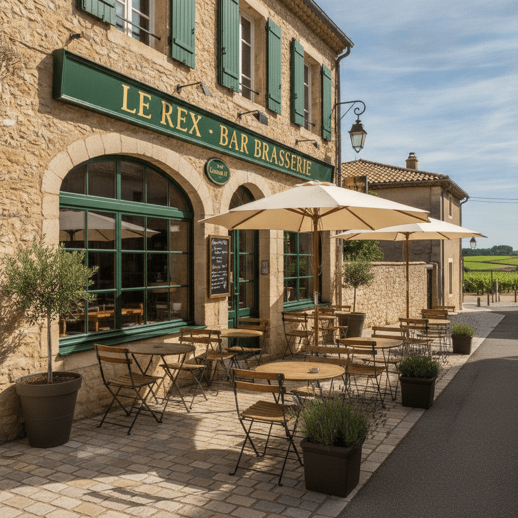 Bar-brasserie 200m² à Caux : terrasse - licence IV - Image 1