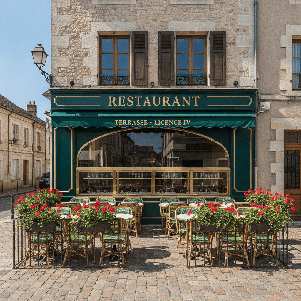 Restaurant 600m² à Amplepuis : terrasse - licence IV