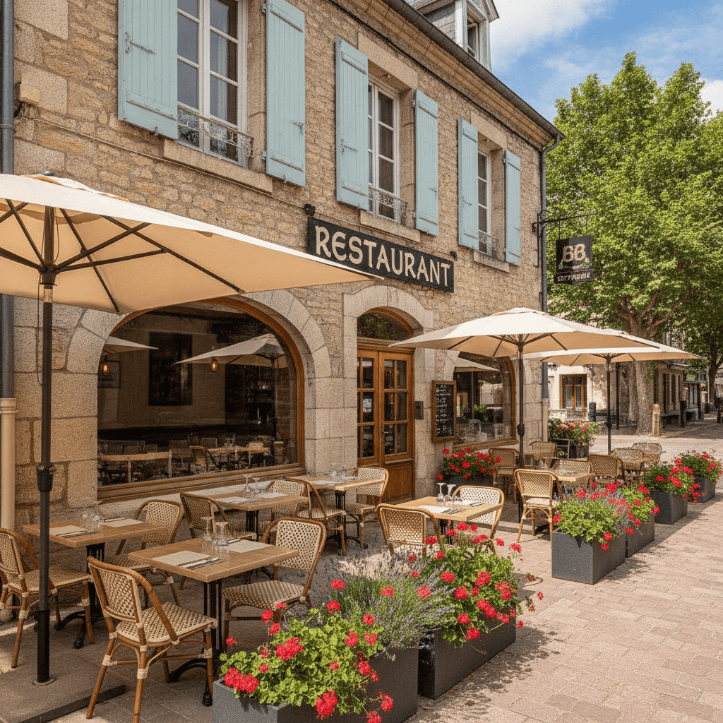 Restaurant 210m² à Vaulx-Milieu : terrasse - licence IV