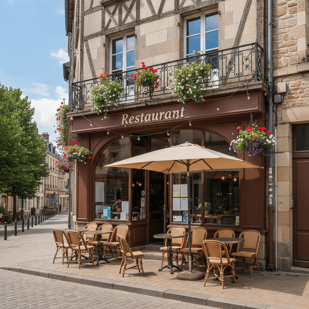 Restaurant 130m² à Rennes : terrasse - licence IV