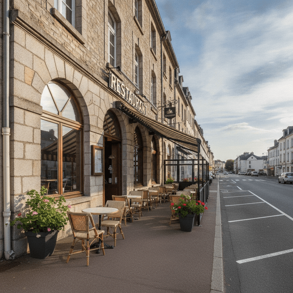 Restaurant 600m² à Saint-Lô : terrasse - licence IV