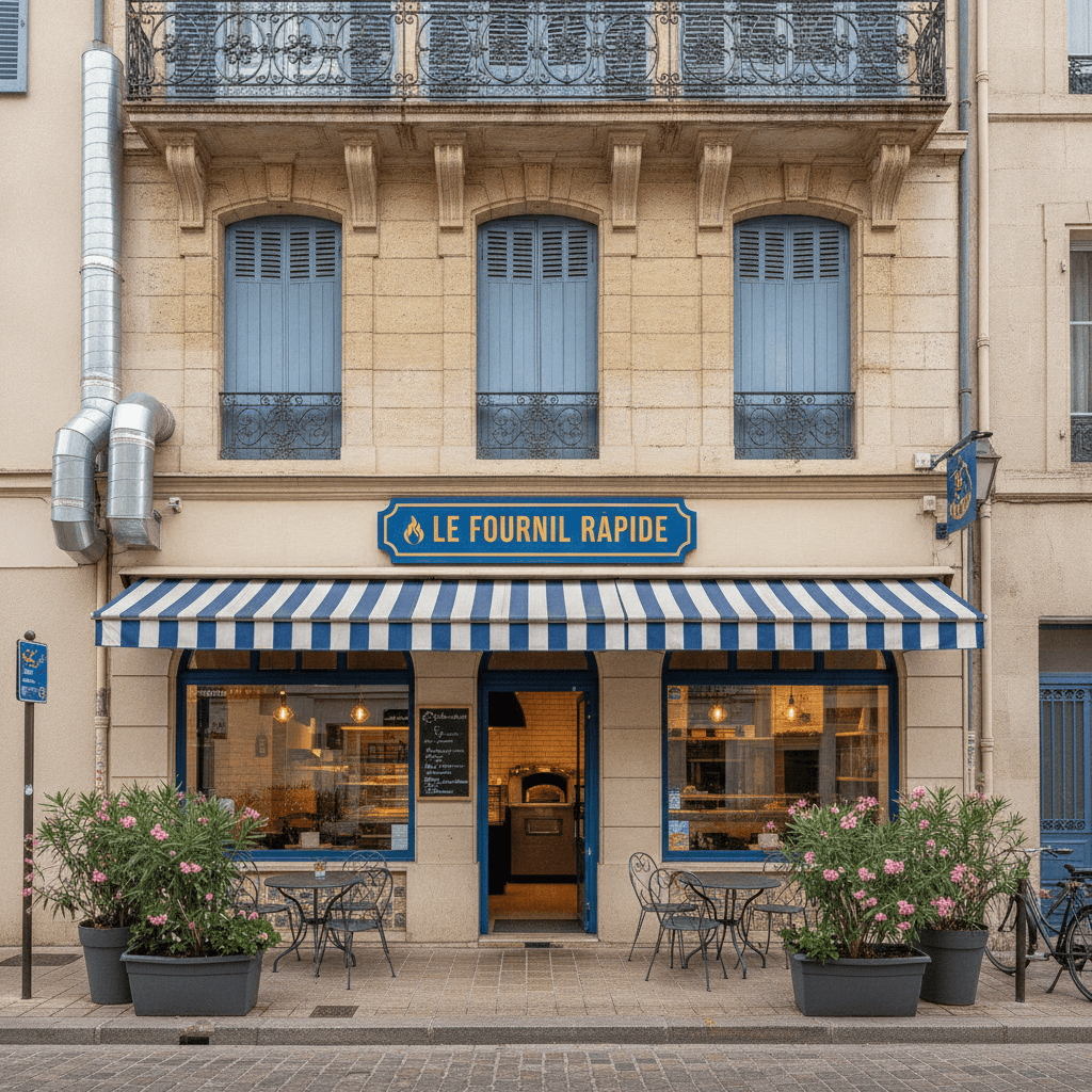 Fast-food à Toulon : terrasse - extraction - Image 1