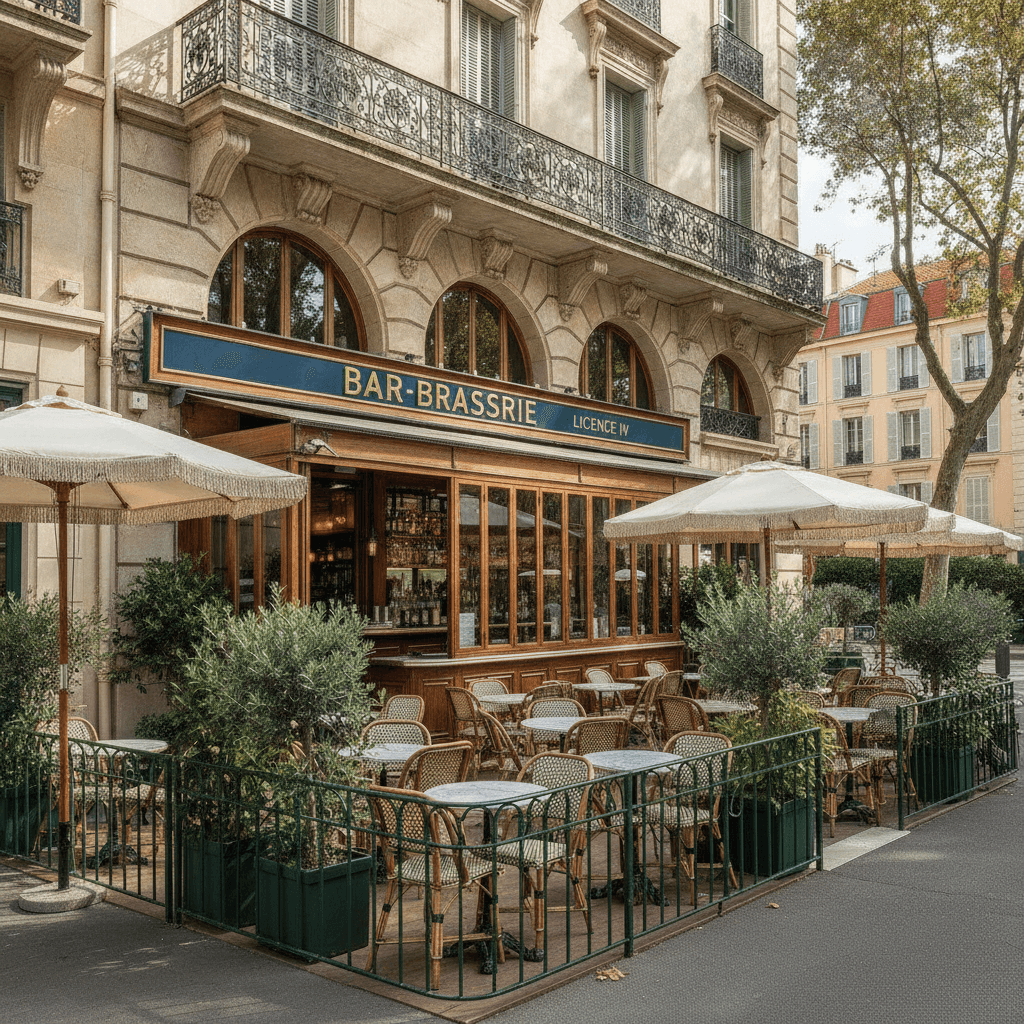 Bar-brasserie 170m² à Nice : terrasse - licence IV