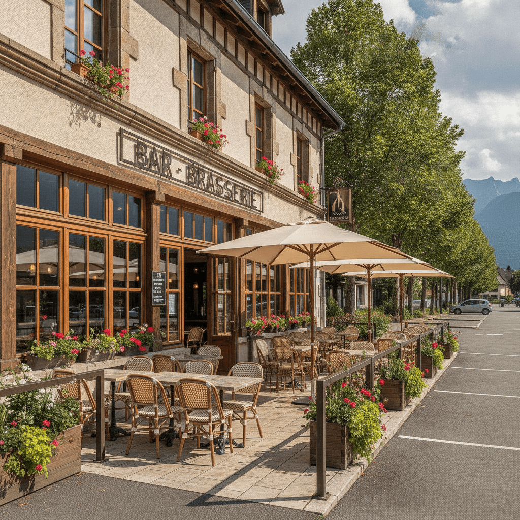 Bar-brasserie 300m² à Annecy : terrasse - licence IV
