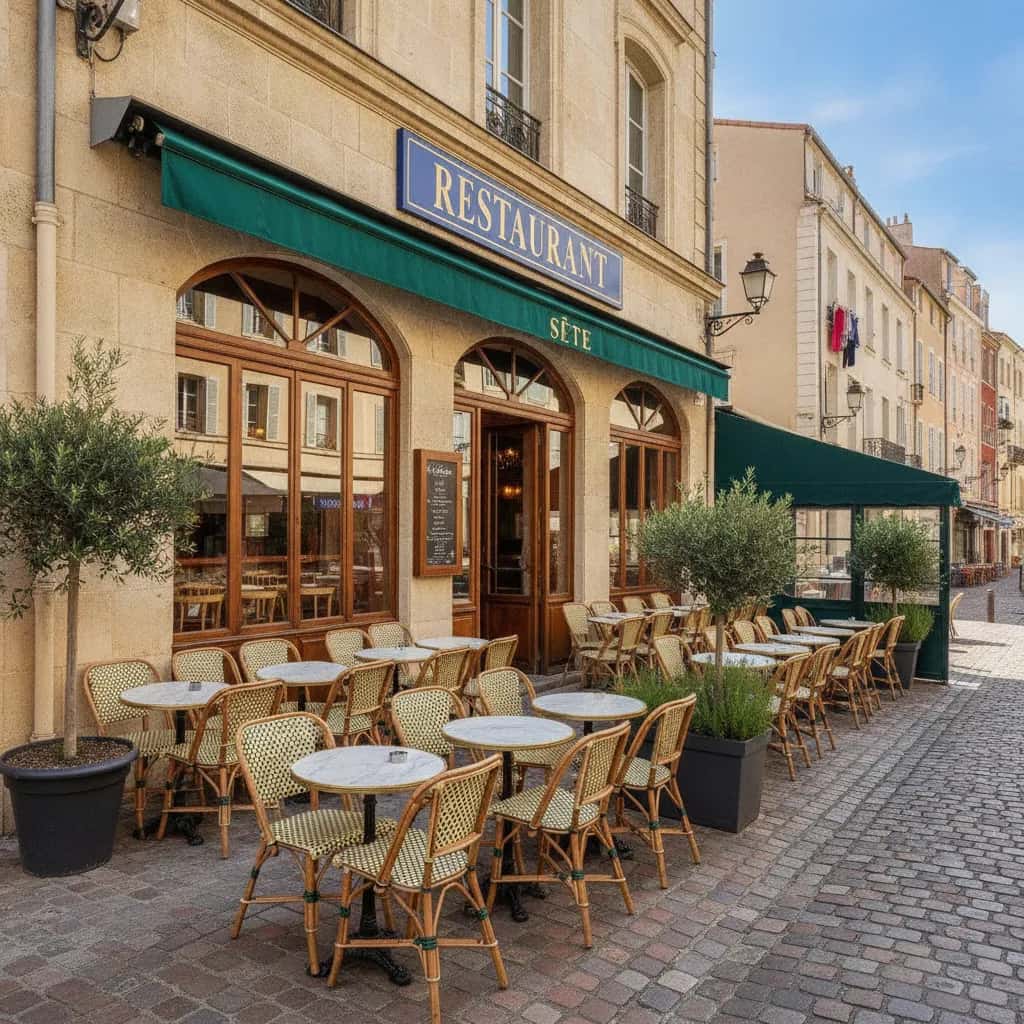 Restaurant 80m² à Sète : terrasse